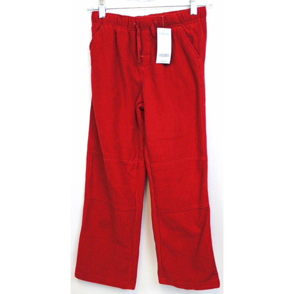 2007 Gymboree Alaskan Adventure Red Microfleece Pants sz 8 NWT Boys Pockets